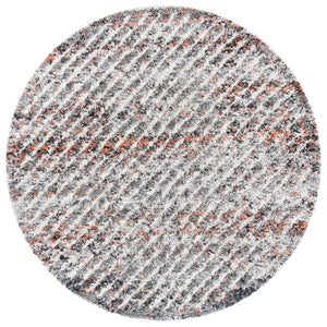 Canyon Shag 551 Shag & Flokati Power Loomed Polypropylene Pile Rug Grey / Ivory