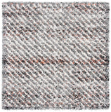 Canyon Shag 551 Shag & Flokati Power Loomed Polypropylene Pile Rug Grey / Ivory