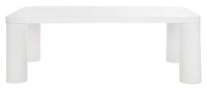 Aldous Rectangle Coffee Table - Stylish Solid Wood Design with Sculptural Elegance for Modern Spaces