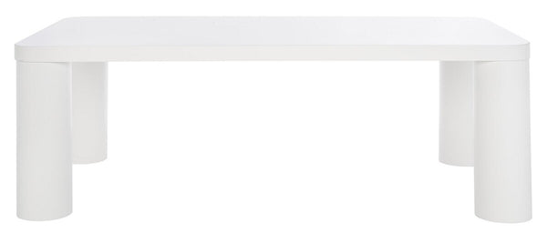 Aldous Rectangle Coffee Table - Stylish Solid Wood Design with Sculptural Elegance for Modern Spaces