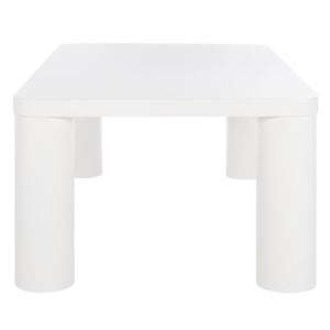 Aldous Rectangle Coffee Table - Stylish Solid Wood Design with Sculptural Elegance for Modern Spaces