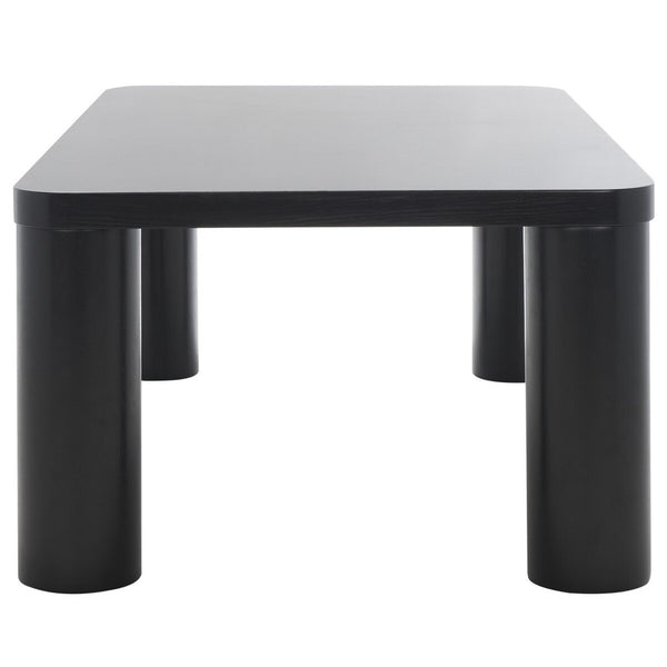 Aldous Rectangle Coffee Table - Stylish Solid Wood Design with Sculptural Elegance for Modern Spaces