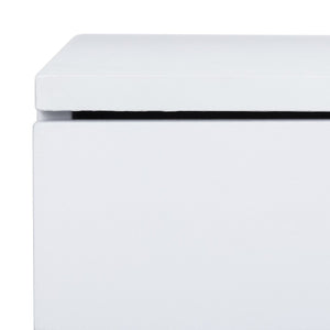 Safavieh Pine Two Drawer Coffee Table White Gold Wood COF2238C