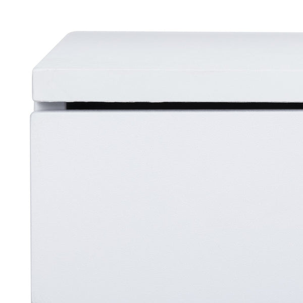 Safavieh Pine Two Drawer Coffee Table White Gold Wood COF2238C