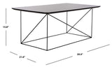 Safavieh Rylee Rectangle Coffee Table in Grey and Black COF4202A 889048767164