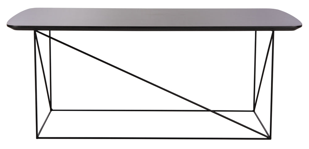 Safavieh Rylee Rectangle Coffee Table in Grey and Black COF4202A 889048767164