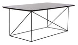 Safavieh Rylee Rectangle Coffee Table in Grey and Black COF4202A 889048767164