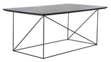 Safavieh Rylee Rectangle Coffee Table in Dark Grey and Black COF4202B 889048767171