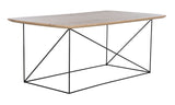 Safavieh Rylee Rectangle Coffee Table in Taupe and Black COF4202C 889048767188