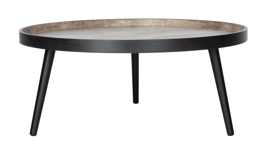 Safavieh Fritz Tray Top Coffee Table in Light Grey and Black COF4204B 889048767218