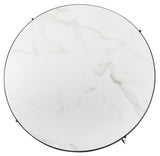 Wrena Round Coffee Table  White / Black Wood COF4209A