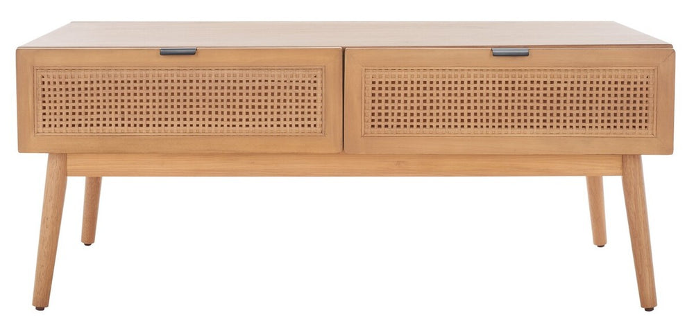 Safavieh Baisley 2 Drawer Coffee Table Natural COF5000A