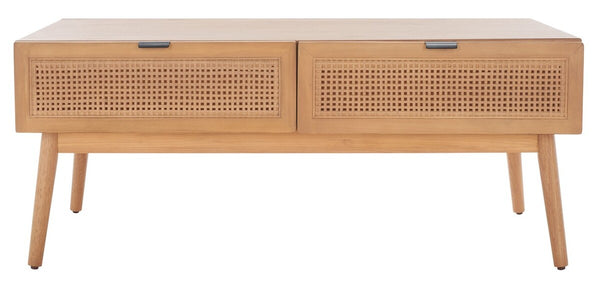 Safavieh Baisley 2 Drawer Coffee Table Natural COF5000A