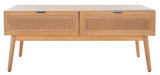 Safavieh Baisley 2 Drawer Coffee Table Natural COF5000A