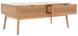 Safavieh Baisley 2 Drawer Coffee Table Natural COF5000A