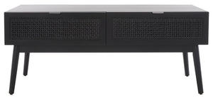 Safavieh Baisley 2 Drawer Coffee Table Black COF5000B