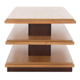 Safavieh Suette 2 Shelf Coffee Table Natural / Walnut  COF5001A