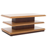 Safavieh Suette 2 Shelf Coffee Table Natural / Walnut  COF5001A