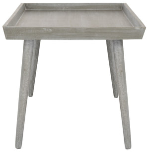 Safavieh Nonie Coffee Table Tray Top Slate Grey Wood Water Based Paint Pine MDF COF5700C 889048258747