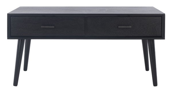 Safavieh Mozart Mid Century 2 Drawer Coffee Table COF5702B