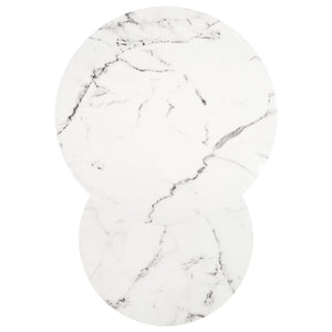 Safavieh Peppino 2 Round Nesting Coffee Table White/Black Mdf COF6208A