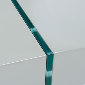 Jacob Rectangular Glass Leg Modern Coffee Table