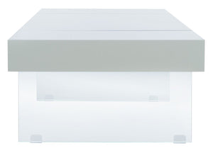 Jacob Rectangular Glass Leg Modern Coffee Table