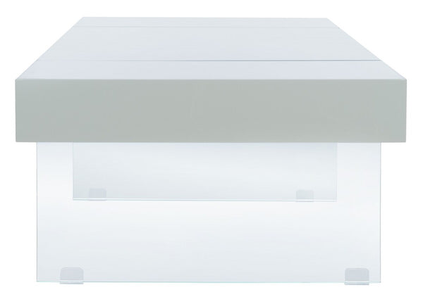 Jacob Rectangular Glass Leg Modern Coffee Table