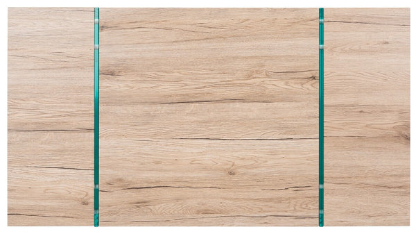 Jacob Rectangular Glass Leg Modern Coffee Table