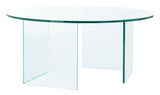 Bexon Tempered Glass Coffee Table Clear Glass COF7301A-2BX