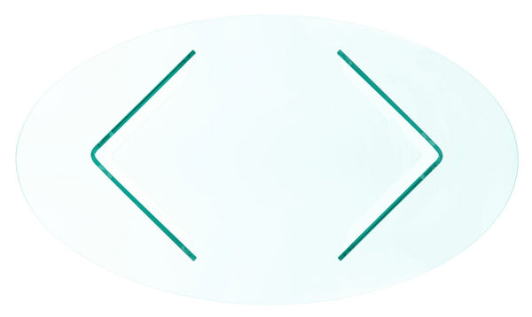 Carsten Tempered Glass Coffee Table Clear Glass COF7302A-2BX