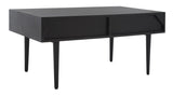 Safavieh Lexington Coffee Table Black Wood COF9006C