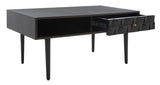 Safavieh Lexington Coffee Table Black Wood COF9006C