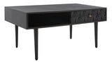 Safavieh Lexington Coffee Table Black Wood COF9006C