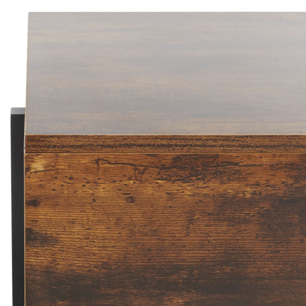 Jaxith Coffee Table - Modern Elegance with Chunky Wood Top and Sleek Metallic Legs for Stylish Living