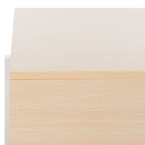 Jaxith Coffee Table - Modern Elegance with Chunky Wood Top and Sleek Metallic Legs for Stylish Living