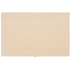 Jaxith Coffee Table - Modern Elegance with Chunky Wood Top and Sleek Metallic Legs for Stylish Living