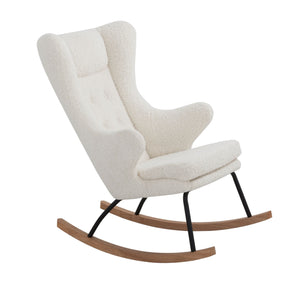 VIG Furniture Modrest Colfax - Modern White Sheep Rocking Chair VGDWJ1817-WHT-CH