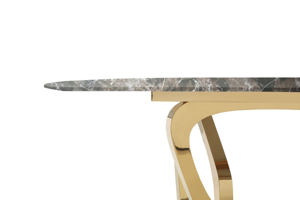 VIG Furniture Modrest Colton - Modern Brown & Gold Dining Table VGZAT112-BRN-DT