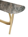 VIG Furniture Modrest Colton - Modern Brown & Gold Console Table VGZAX112-BRN-CON