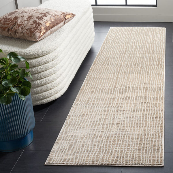 Safavieh Continental 110 Power Loomed Solid & Tonal Rug Beige / Grey 9' x 12'
