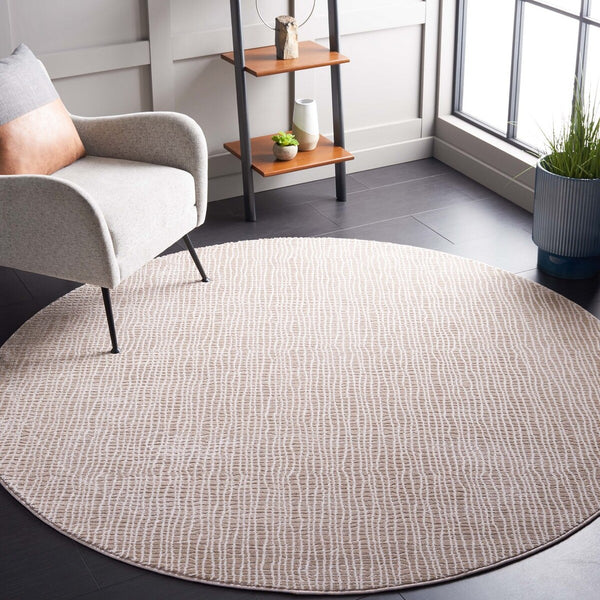 Safavieh Continental 110 Power Loomed Solid & Tonal Rug Beige / Grey 9' x 12'