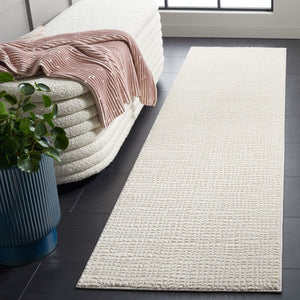 Safavieh Continental 110 Power Loomed Solid & Tonal Rug Ivory / Grey 9' x 12'
