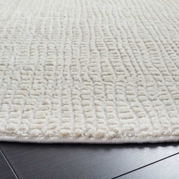 Safavieh Continental 110 Power Loomed Solid & Tonal Rug Ivory / Grey 9' x 12'