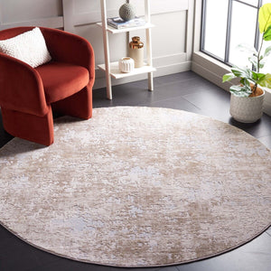Safavieh Continental 112 Power Loomed Solid & Tonal Rug Light Beige / Beige 9' x 12'