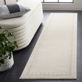 Safavieh Continental 118 Power Loomed Solid & Tonal Rug Ivory / Beige 9' x 12'