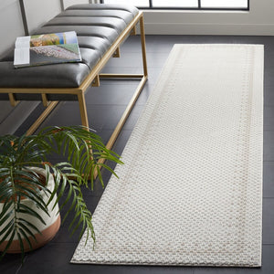 Safavieh Continental 118 Power Loomed Solid & Tonal Rug Light Grey / Dark Grey 9' x 12'