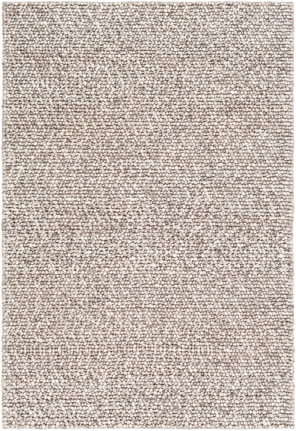 Como COO-2300 Cottage Viscose, Wool Rug COO2300-81012 Medium Gray, Ivory 50% Viscose, 50% Wool 8'10" x 12'