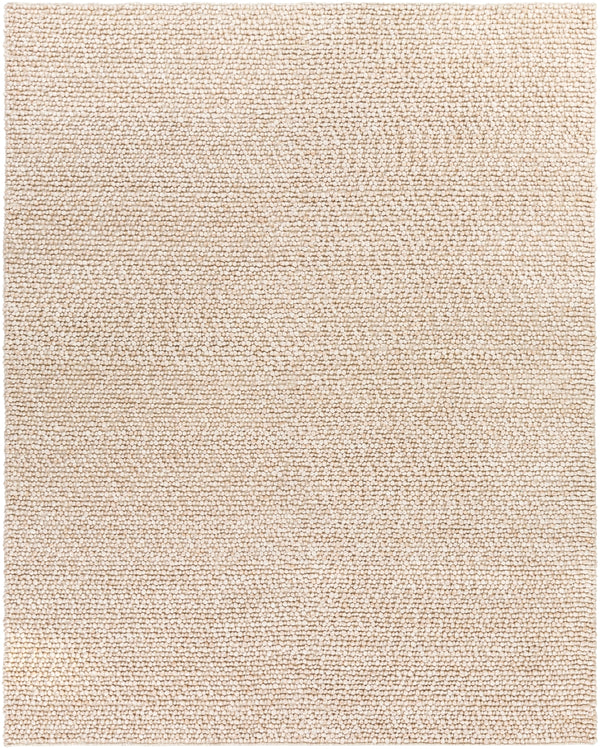 Como COO-2301 Cottage Viscose, Wool Rug COO2301-810 Khaki, Ivory 50% Viscose, 50% Wool 8' x 10'