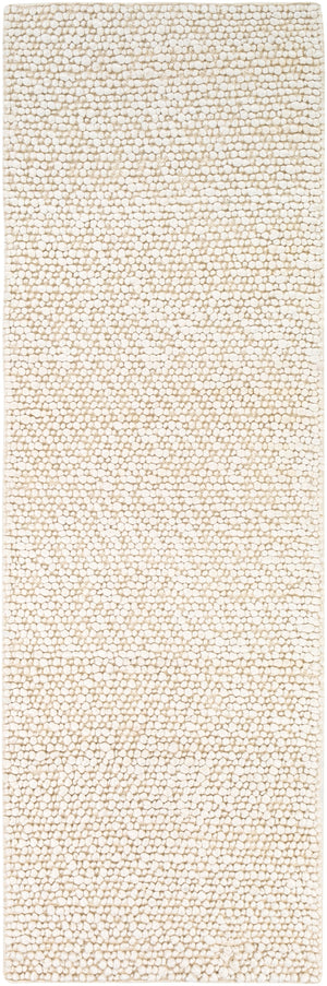 Como COO-2302 Cottage Viscose, Wool Rug COO2302-268 Ivory 50% Viscose, 50% Wool 2'6" x 8'